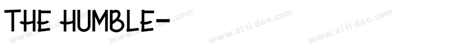 THE HUMBLE字体转换